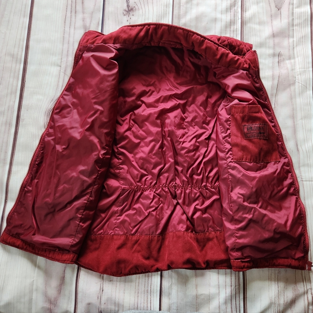 Outback Trading Co. "Microsuede Grand Prix Vest" Red #2958 | Women's Size 3X - Picture 6 of 11